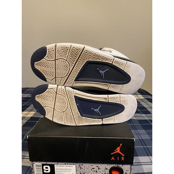 Size 9 - Jordan 4 Retro LS Legend Blue Men’s 2015 Restored, Used, 314254-107 main image 6